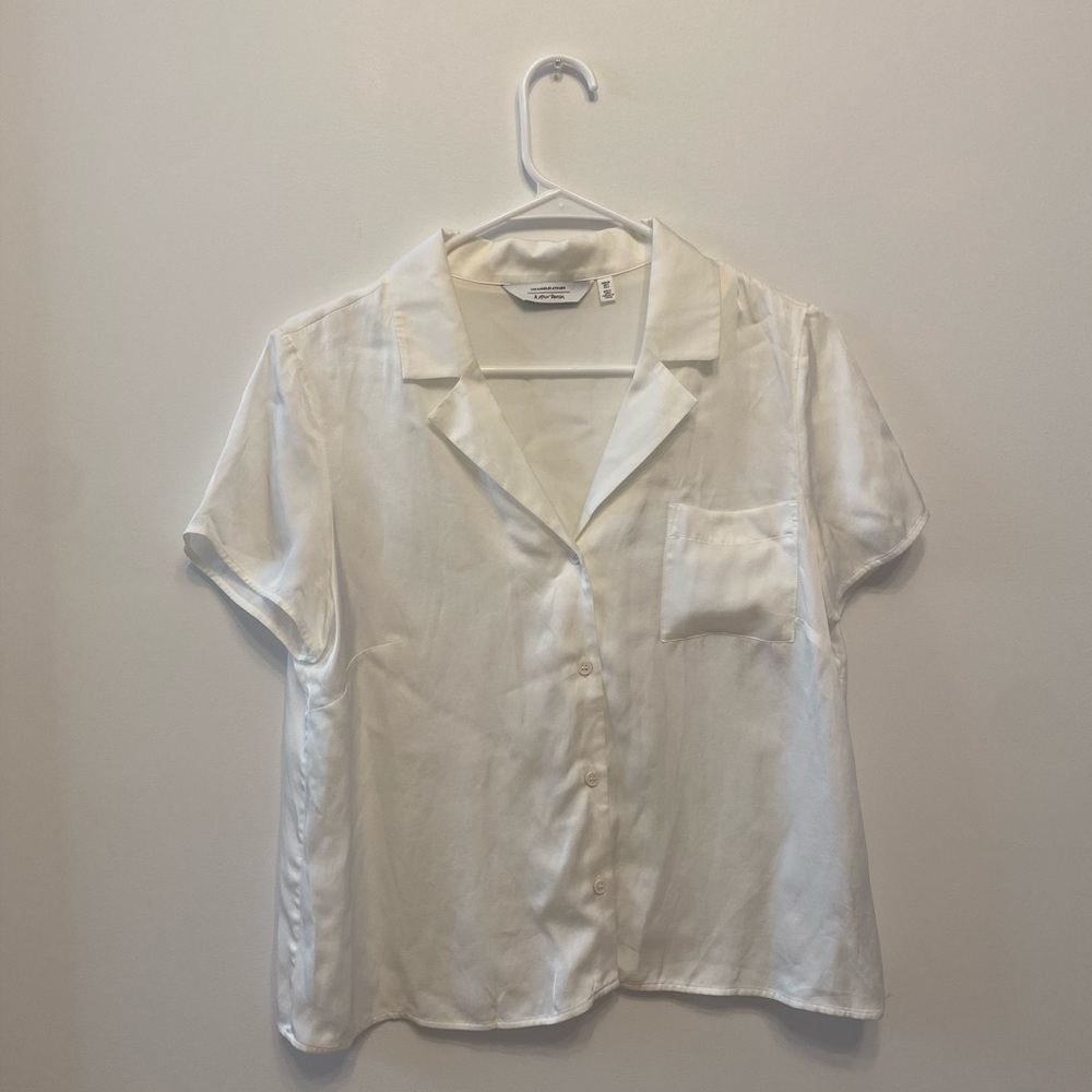 & Other Stories White Viscose Top